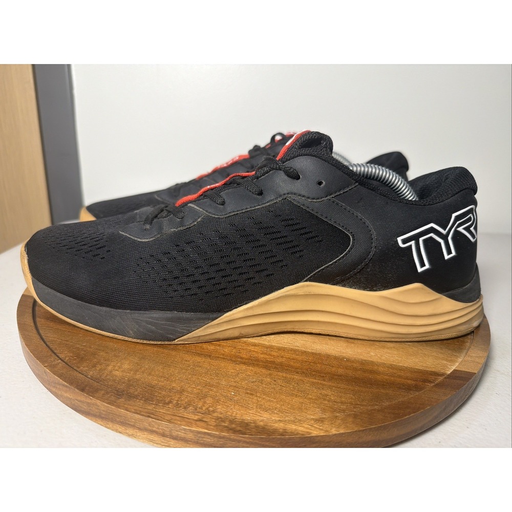 Tyr Men’s 11.5 CXT-1 Black/Gum Sole Sneakers CrossFit Trainers Weightlifting